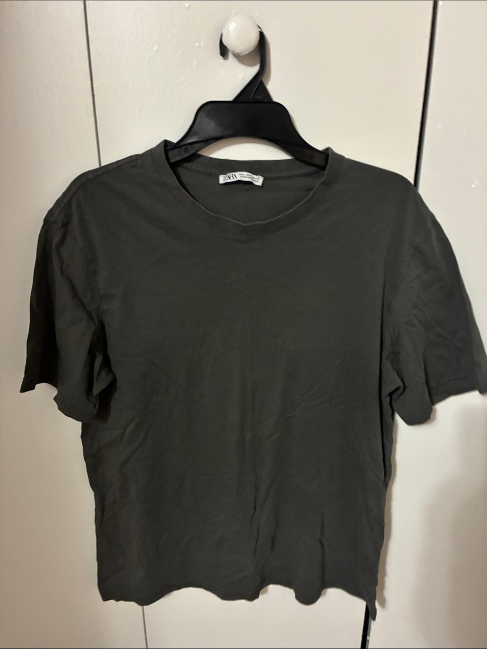 Zara Men's Grey T-Shirt